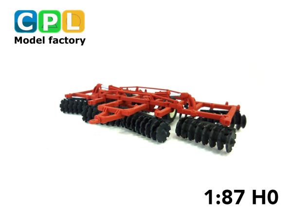 Scheibenegge BDT-7 rotbraun Arbeitsstellung